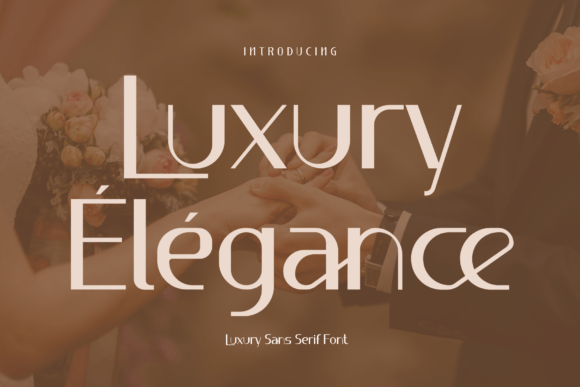 Luxury Élégance: A Playful Sans Serif Font for Branding