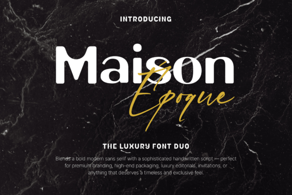 Maison Époque Duo: A Premium Font for Crafters